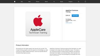AppleCare Technician Training - Apple