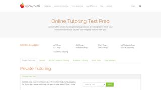 Online Tutoring Test Prep | Applerouth