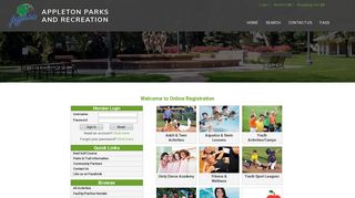 Parks and Recreation Online Registration - City of Appleton
