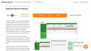 Applicant Starter Software - 2019 Reviews, Pricing & Demo