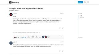 Login to XCode Application Loader - General - Forums
