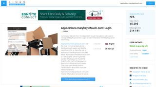 Visit Applications.marykayintouch.com - Login.