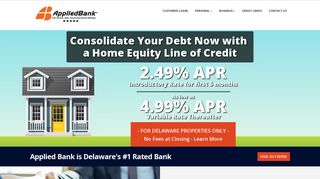 Applied Bank - Delaware's #1 Rated Bank