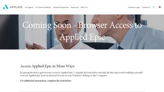 Browser Access to Applied Epic - Applied Systems