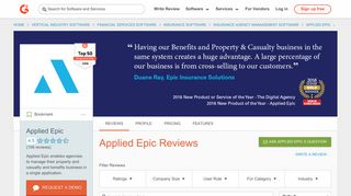 Applied Epic Reviews 2019 | G2 Crowd