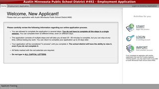Austin Minnesota Public School District #492 ... - applitrack.com