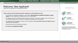 Livingston School District - Employment Application - applitrack.com