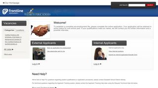 Elizabeth School District - Frontline Recruitment - applitrack.com