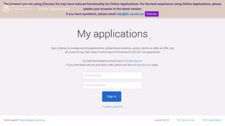 My applications - Online Application