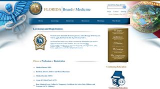 Florida Board of Medicine » Licensing and Registration- Healthcare ...
