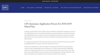 CPS Announces Application Process For 2018-2019 School Year ...