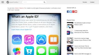 Fix: Unable to verify Apple ID because activation / verification email is ...