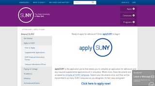 Apply to SUNY - SUNY