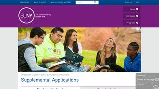 Supplemental Applications - SUNY