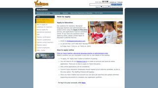 How to apply - Education- Government of Yukon