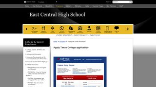 College & Career Readiness / ApplyTexas.org - Texas College ...