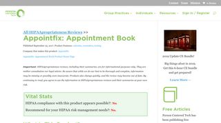 Appointfix: Appointment Book Review - Person-Centered Tech