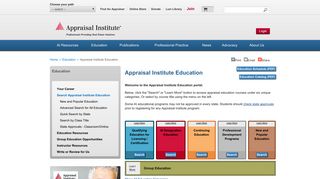 Appraisal Institute Education