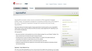 FNC, Inc. - AppraisalPort® – a workflow solution designed to automate ...