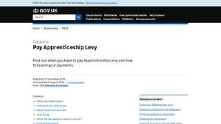Pay Apprenticeship Levy - GOV.UK
