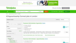 Apprenticeship Connect Jobs in London - Totaljobs