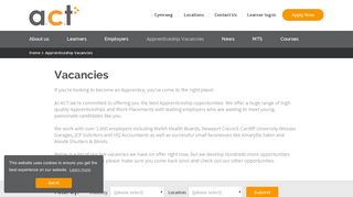 Apprenticeship Vacancies - ACT Training