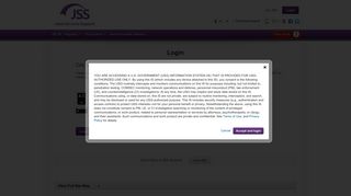 JSS Login - Joint Services Support