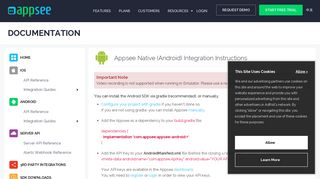 Android Native Integration | Appsee
