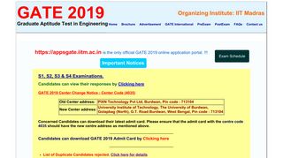 GATE 2019 ---Home Page - IIT Madras