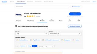 Working at APPS Paramedical: 82 Reviews | Indeed.com