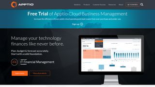 Apptio - IT Financial Transparency, Benchmarking and Metrics