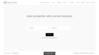 Enter your guest Wedding Code to join an Appy Wedding - Appy Couple