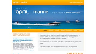 Boat Insurance | Get a boat insurance quote | APRIL Marine