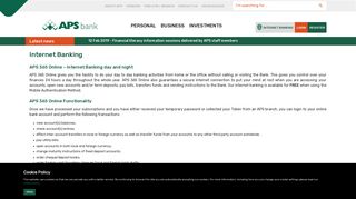 Internet Banking - APS Bank