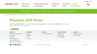 Dynacare - Insurance Professionals : Physician APS Portal (English ...