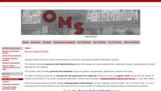 Power School Portal - ottoson_middle_school - Google Sites