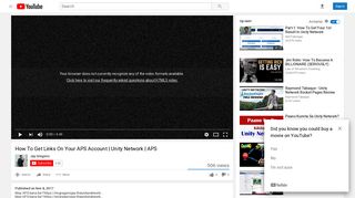 How To Get Links On Your APS Account | Unity Network | APS ...