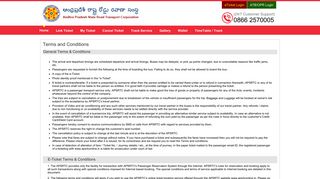 Terms & Conditions - APSRTC Official Website for Online Bus Ticket ...