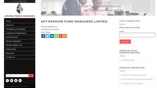 APT Pension Fund Managers Limited | National Pension Commission