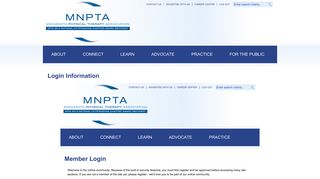 Login Information - Minnesota Physical Therapy Association