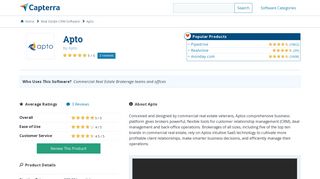 Apto Reviews and Pricing - 2019 - Capterra