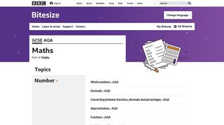 BBC Bitesize - GCSE Maths - AQA