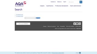 examiner extranet - AQA | Search
