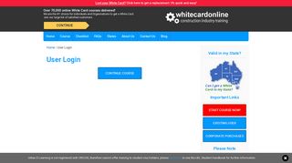 User Login - White Card Online