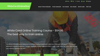 White Card Online Now's RSA Training - $54.95