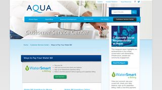 Ways to Pay Your Water Bill Online: Aqua Bill Pay - Aqua America