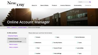 Online Account Manager - NewDay