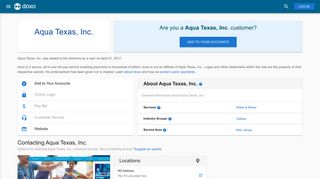 Aqua Texas, Inc.: Login, Bill Pay, Customer Service and Care Sign-In