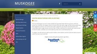 Water Monitoring and Alerting - City of Muskogee