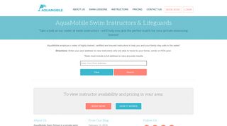 AquaMobile Swim Instructors & Lifeguards - AquaMobile Swim School